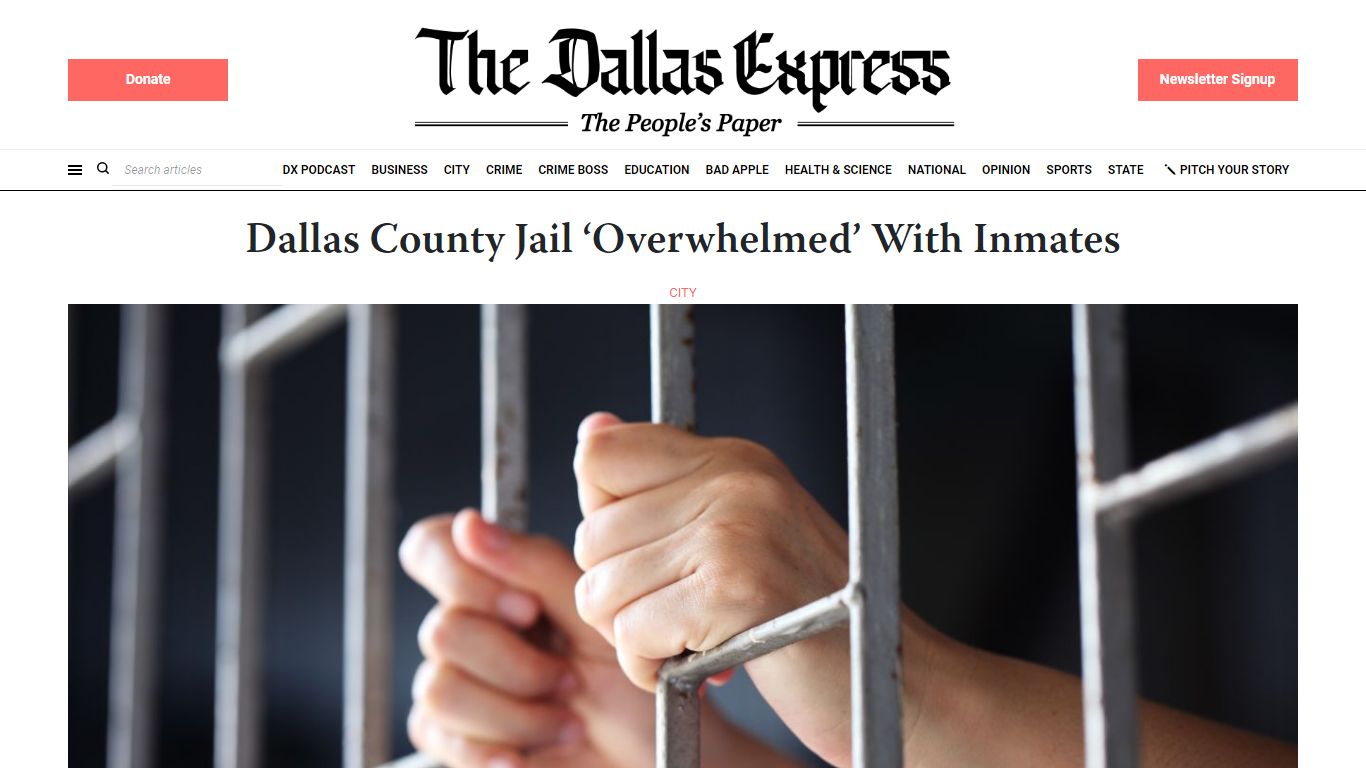 Dallas County Jail 'Overwhelmed' With Inmates